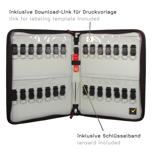 KEYSAFE XL Schl�sselmappe f�r 28 Schl�ssel