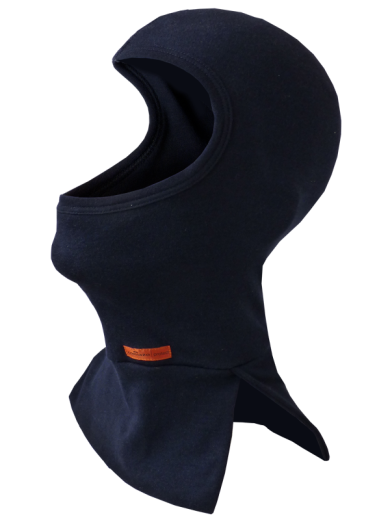 Flammschutzhaube geteilter Hals, 2-lagig, marine