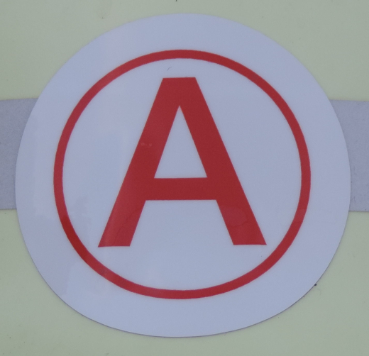 Helmkennzeichnung Atemschutzger�teger�tetrager ASGT Feuerwehr Sachsen � 50 mm