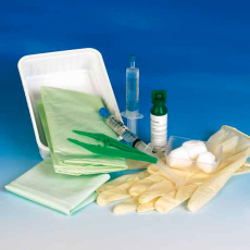 Blasenkatheterset Basis mit Gleitgel und Blockerspritze, einzeln