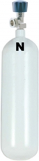 Sauerstoffflasche med. 2 l, gefüllt
