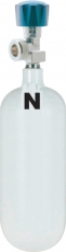 Sauerstoffflasche med. 0,8 l, gefüllt