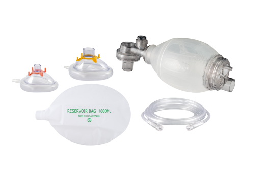 AERObag� – Beatmungsbeutel-Set SEBS mit 2 Masken, Reservoir und Zuleitung