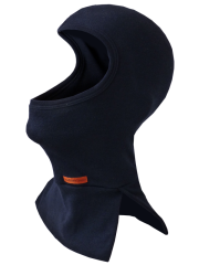 Flammschutzhaube geteilter Hals, 2-lagig, marine