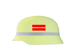 Helmkennzeichnung Zugf�hrer Feuerwehr (2x2 Streifen)