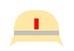 Helmkennzeichnung Kommandant Feuerwehr FF Bayern