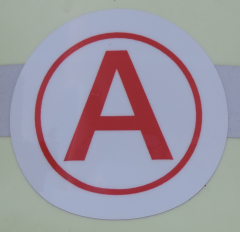 Helmkennzeichnung Atemschutzger�teger�tetrager ASGT Feuerwehr Sachsen � 50 mm