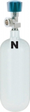 Sauerstoffflasche med. 0,8 l, gefüllt