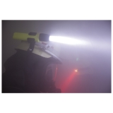 Helmlampe UK 4AA eLED RFL mit Heckschalter, neongelb
