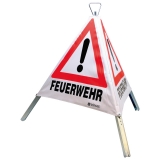 Dönges Faltsignal, 700 mm, Tagesleuchtfarbe, Feuerwehr, Unfall, Ölunfall